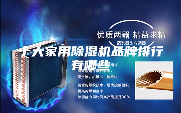 十大家用除湿机品牌排行有哪些