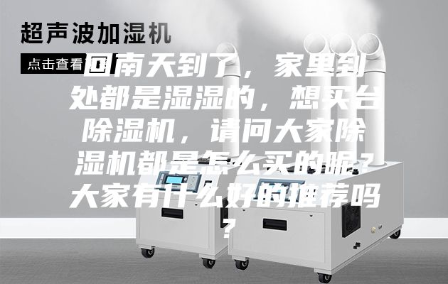 回南天到了，家里到处都是湿湿的，想买台除湿机，请问大家除湿机都是怎么买的呢？大家有什么好的推荐吗？