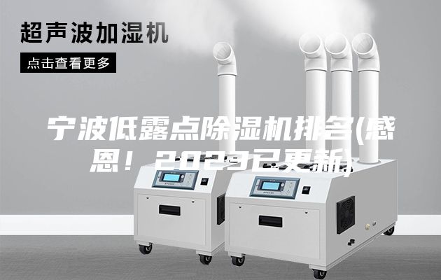 宁波低露点除湿机排名(感恩！2023已更新)