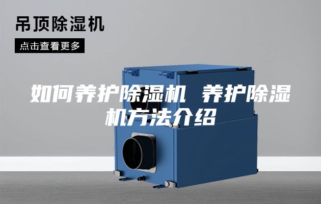 如何养护除湿机 养护除湿机方法介绍