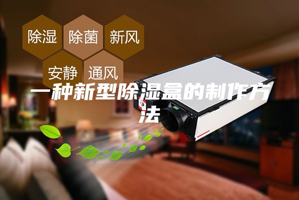 一种新型除湿盒的制作方法