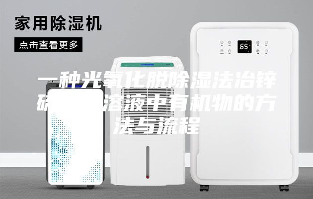 一种光氧化脱除湿法冶锌硫酸锌溶液中有机物的方法与流程