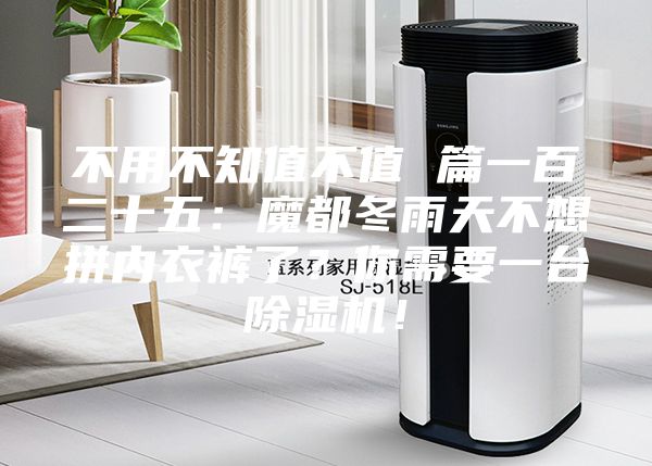不用不知值不值 篇一百二十五：魔都冬雨天不想拼内衣裤了？你需要一台除湿机！