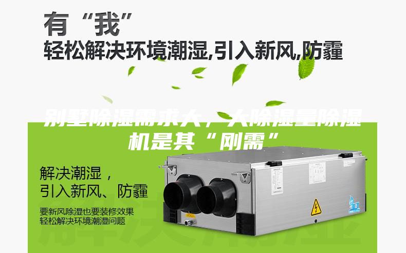 别墅除湿需求大，大除湿量除湿机是其“刚需”