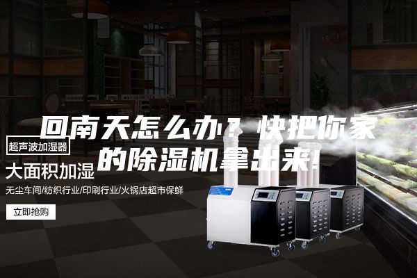 回南天怎么办？快把你家的除湿机拿出来!