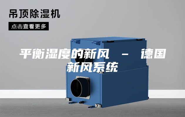 平衡湿度的新风 – 德国新风系统
