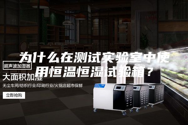 为什么在测试实验室中使用恒温恒湿试验箱？