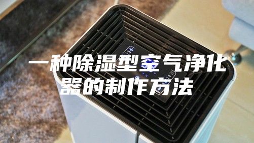 一种除湿型空气净化器的制作方法