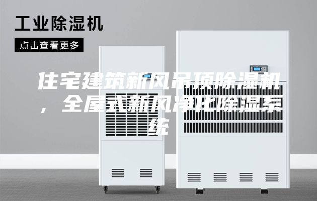 住宅建筑新风吊顶除湿机，全屋式新风净化除湿系统