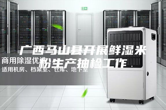 广西马山县开展鲜湿米粉生产抽检工作
