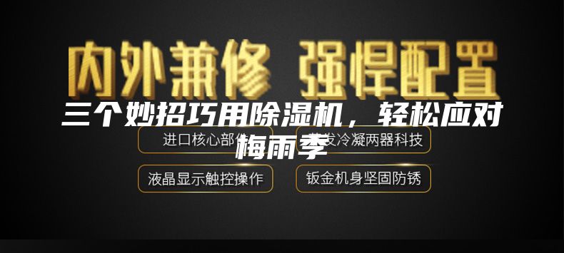 三个妙招巧用除湿机，轻松应对梅雨季