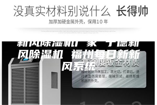 新风除湿机厂家 宁德新风除湿机 福州每日新新风系统