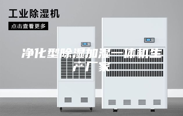净化型除湿加湿一体机生产厂家