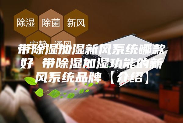 带除湿加湿新风系统哪款好 带除湿加湿功能的新风系统品牌【介绍】