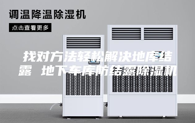 找对方法轻松解决地库结露 地下车库防结露除湿机