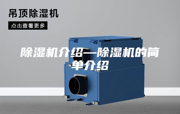 除湿机介绍—除湿机的简单介绍