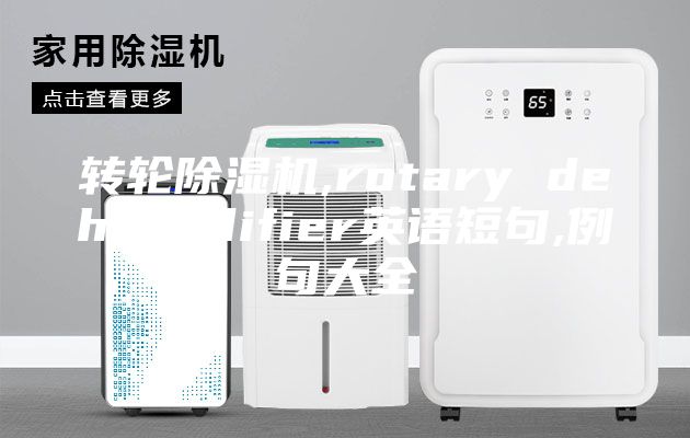转轮除湿机,rotary dehumidifier英语短句,例句大全
