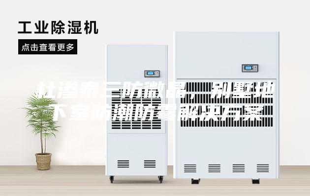 杜渗泰三防微晶，别墅地下室防潮防霉解决方案