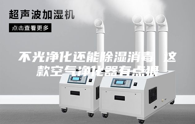 不光净化还能除湿消毒 这款空气净化器有点狠