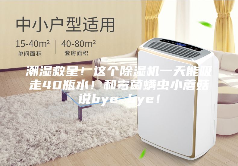 潮湿救星！这个除湿机一天能吸走40瓶水！和霉菌螨虫小蘑菇说bye bye！