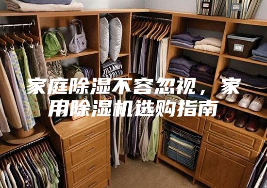 家庭除湿不容忽视，家用除湿机选购指南