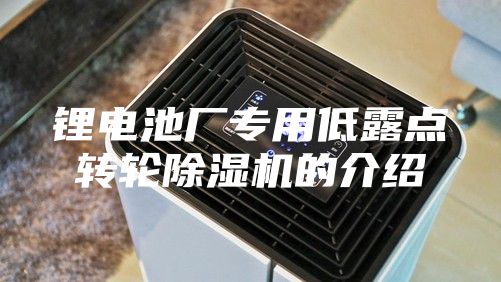 锂电池厂专用低露点转轮除湿机的介绍