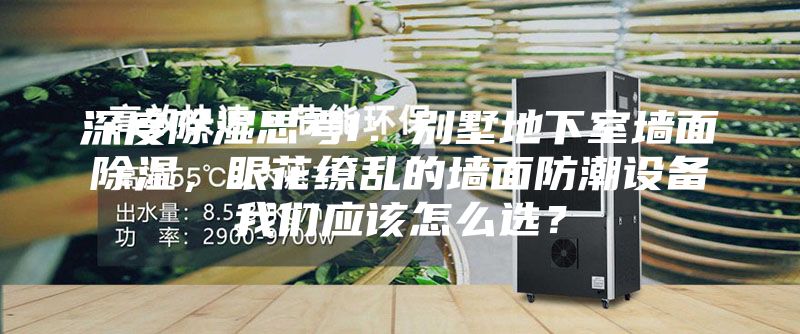 深度除湿思考1：别墅地下室墙面除湿，眼花缭乱的墙面防潮设备我们应该怎么选？