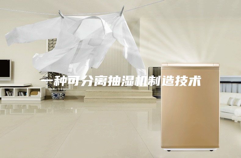 一种可分离抽湿机制造技术