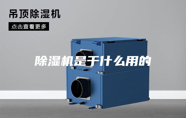 除湿机是干什么用的