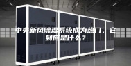 中央新风除湿系统成为热门，它到底是什么？