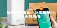 除湿机有用么—除湿机在生活中的应用