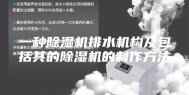 一种除湿机排水机构及包括其的除湿机的制作方法