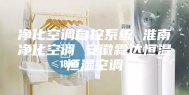 净化空调自控系统 淮南净化空调 安徽霖达恒温恒湿空调