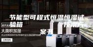节能型可程式恒温恒湿试验箱         技术方案书