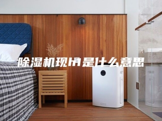 行业新闻除湿机现h1是什么意思