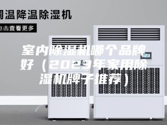 行业新闻室内除湿机哪个品牌好（2023年家用除湿机牌子推荐）