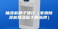 抽湿机牌子排行（家用除湿机排名前十的品牌）