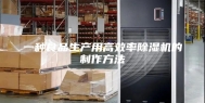一种食品生产用高效率除湿机的制作方法