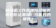 除湿机工作原理以及能否有效防止潮湿？性能好的推荐？