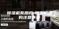 除湿机有用吗-除湿机选购注意事项