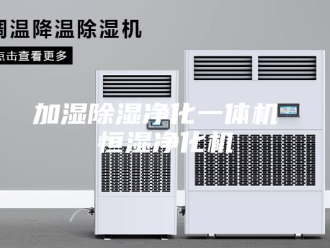 行业新闻加湿除湿净化一体机 恒湿净化机