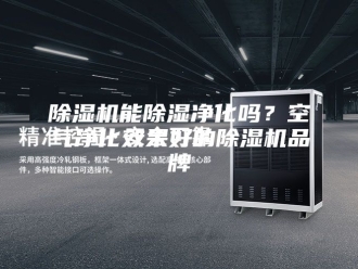 企业新闻除湿机能除湿净化吗？空气净化效果好的除湿机品牌