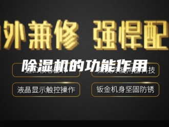 企业新闻除湿机的功能作用