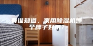 有谁知道，家用除湿机哪个牌子好用？