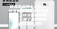 除湿机品牌十大排名，除湿机什么牌子好之除湿篇，除湿机品牌哪个好，哪个品牌的除湿机除湿效果好