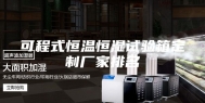 可程式恒温恒湿试验箱定制厂家排名