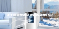 关于恒温恒湿试验箱的简单介绍