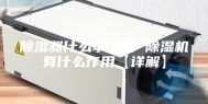 除湿器什么季节用 除湿机有什么作用【详解】