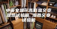 中英文显示高低温交变湿热试验箱 湿热交变试验机