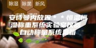 安诗曼内放置＊＊恒温恒湿称重系统实验室仪器 自动称量系统温箱